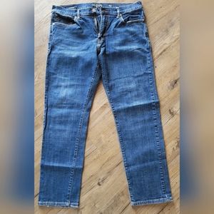 Lucky Brand 221 Mens Straight Fit Blue Jeans sz 36x31 Altered